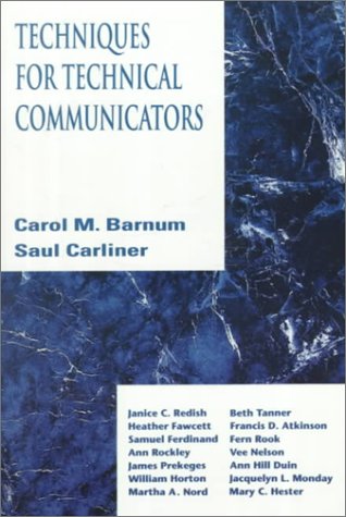 9780023060953: Techniques for Technical Communicators
