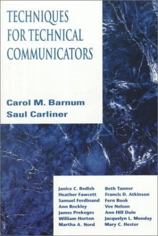 Stock image for Techniques for Technical Communicators for sale by Wonder Book