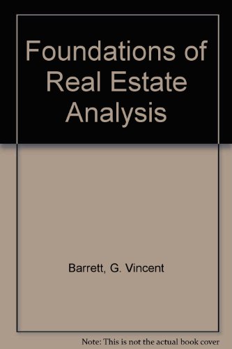 9780023061400: Foundations of Real Estate Analysis