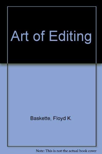 Stock image for Art of Editing for sale by Ergodebooks