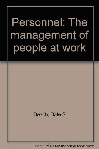 Stock image for Personnel : The Management of People at Work for sale by Better World Books Ltd