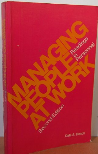 Stock image for Managing People at Work, second edition for sale by A New Leaf Used Books