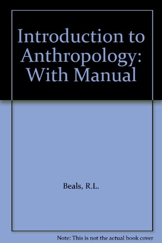 9780023074301: Introduction to Anthropology: With Manual