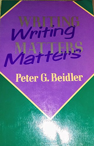 Imagen de archivo de Writing Matters a la venta por Kennys Bookstore