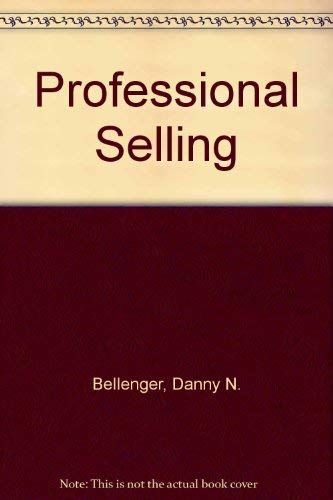 9780023080609: Professional Selling: Text and Cases