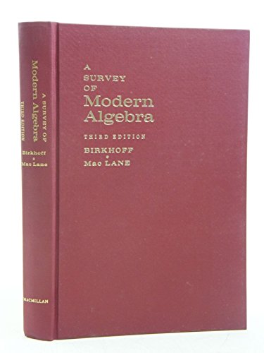 Beispielbild fr A Survey of Modern Algebra. Third edition zum Verkauf von Zubal-Books, Since 1961