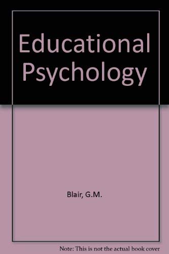 9780023105203: Educational Psychology