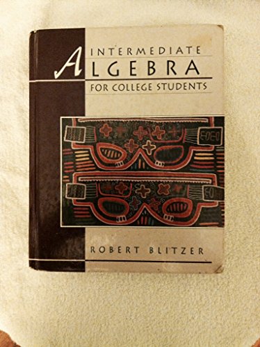 Stock image for Intermediate Algebra for College Students for sale by Hippo Books