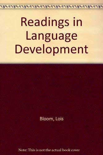 Imagen de archivo de Readings in Language Development. (Wiley series on communication disorders). a la venta por G. & J. CHESTERS