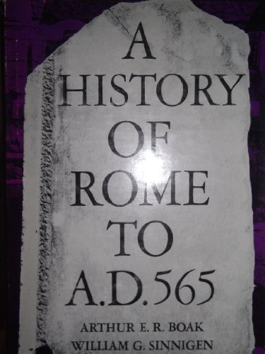 9780023112003: History of Rome to 565 A.D.