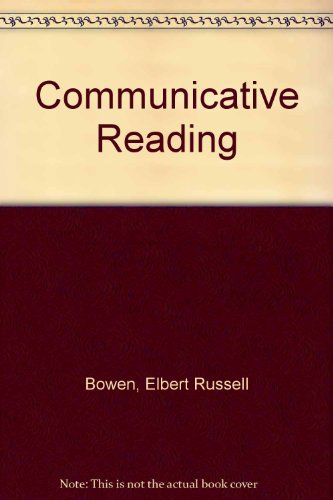 Imagen de archivo de Communicative Reading a la venta por Better World Books
