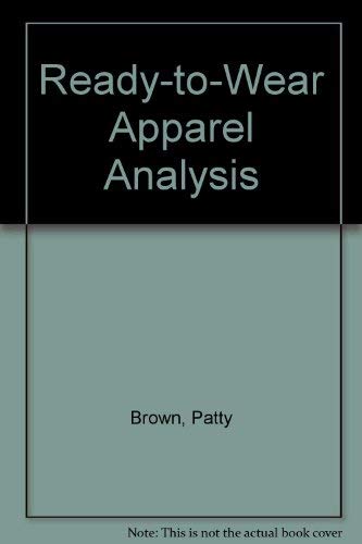 Stock image for Ready-To-Wear Apparel Analysis for sale by ThriftBooks-Dallas