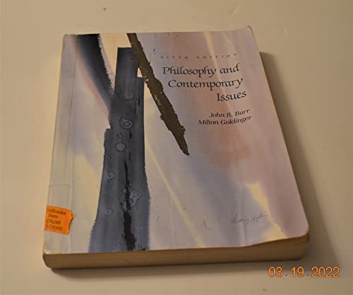 Stock image for Philosophy and Contemporary Issues, 1976 Edition for sale by Ann Becker