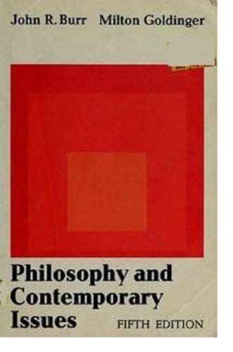 Imagen de archivo de Philosophy and Contemporary Issues a la venta por Ergodebooks