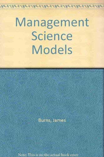 Management Science Models and the Microcomputer (9780023173004) by Burns; Austin