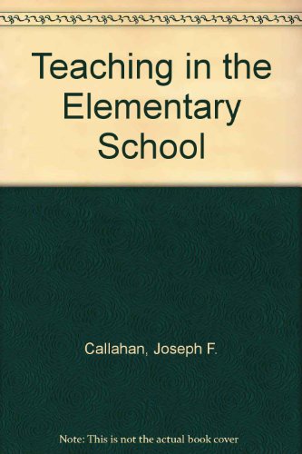 9780023180705: Teaching in the elementary school (Planning for competence)