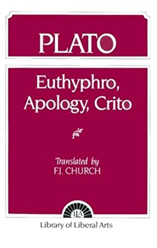 Beispielbild fr Plato: Euthyphro, Apology, Crito zum Verkauf von A Cappella Books, Inc.