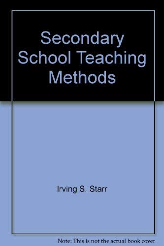 Stock image for Secondary School Teaching Methods for sale by Better World Books: West
