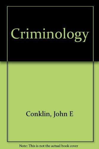 Stock image for Criminology for sale by Better World Books