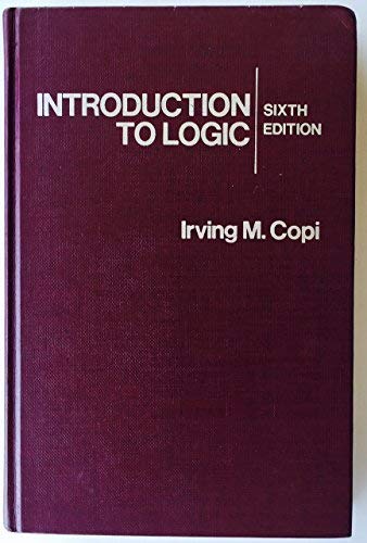 9780023249204: Introduction To Logic