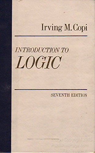 Stock image for Introduction to Logic for sale by ThriftBooks-Atlanta