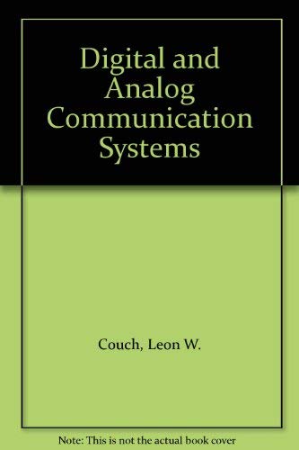 Imagen de archivo de Digital and Analog Communication Systems a la venta por Ergodebooks