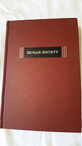 Beispielbild fr Human Society zum Verkauf von Better World Books