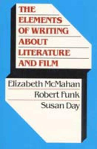 9780023279546: Elements of Writing About Literature and Film