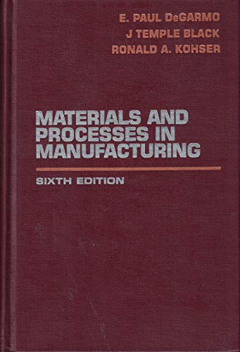 Stock image for Materials and processes in manufacturing for sale by HPB-Red