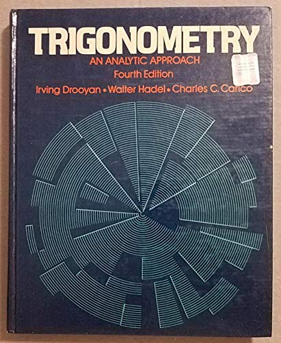 9780023303500: Trigonometry: An analytic approach
