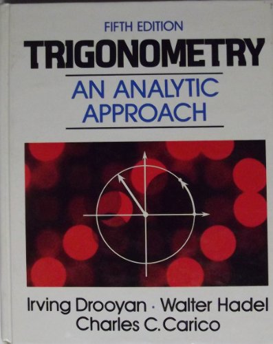 Beispielbild fr Trigonometry : An Analytic Approach zum Verkauf von Better World Books