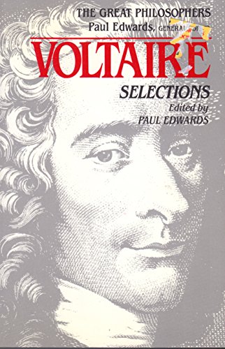Imagen de archivo de Voltaire: Selections (Great Philosophers) a la venta por Ergodebooks