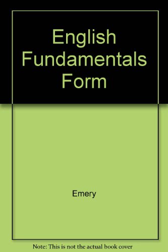 9780023329029: English Fundamentals Form