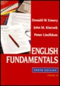 Beispielbild fr English Fundamentals, Form B zum Verkauf von Mispah books
