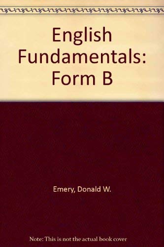 9780023329449: English Fundamentals: Form B