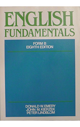 9780023331206: English fundamentals, Form B