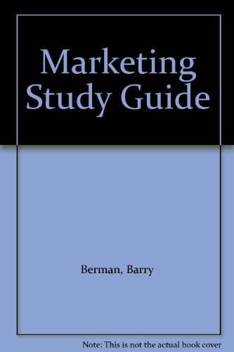 Stock image for Marketing Study Guide for sale by Wonder Book