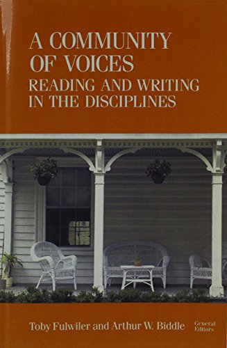 Stock image for Community of Voices, A: Reading and Writing in the Disciplines for sale by SecondSale
