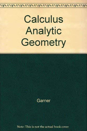 Imagen de archivo de Calculus and Analytic Geometry a la venta por St Vincent de Paul of Lane County