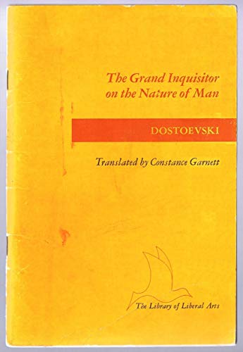 Stock image for The Grand Inquisitor On the Nature of Man for sale by Ergodebooks