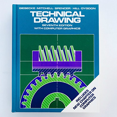Technical drawing with computer graphics.