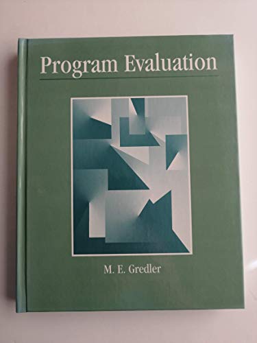 9780023462467: Program Evaluation