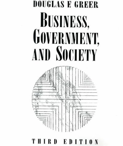 Beispielbild fr Business, Government and Society zum Verkauf von Better World Books