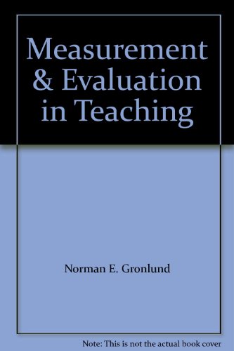 9780023481109: Measurement & Evaluation in Teaching