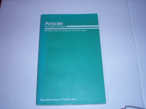 Aristotle on Poetry and Style (9780023485008) by Aristotle