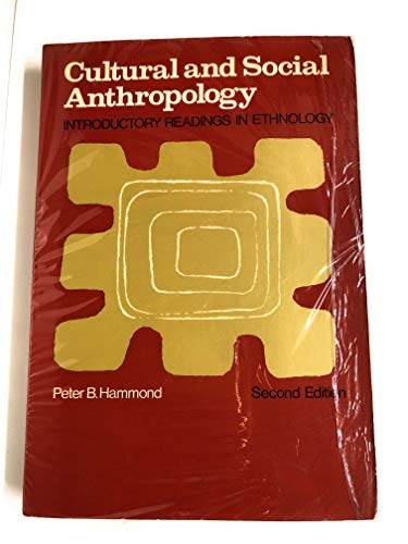 Stock image for Cultural and Social Anthropology : Introductory Readings in Ethnology for sale by Better World Books: West