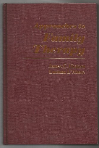 Imagen de archivo de Approaches to Family Therapy a la venta por Housing Works Online Bookstore