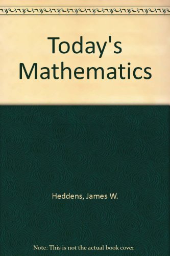 Stock image for Today's Mathematics, Part 2, 8th Edition for sale by BookDepart