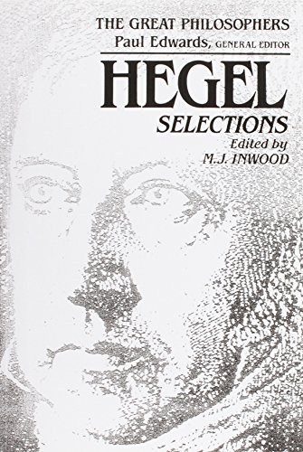 9780023597220: Hegel Selections: The Great Philosophers Series