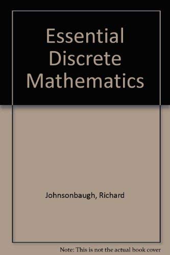 Stock image for Essential discrete mathematics for sale by Decluttr